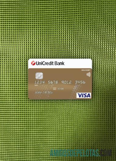Alemanha UniCredit Bank VISA Cartão de Crédito Photolook Front exemplo